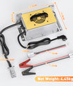 NOEIFEVO 51,2V 48V 16S Lithium LiFePO4-batteriladdare, 58,4V 35A laddare för solbatterier, golfbilsbatterier, båtbatterier, vattentät, 0V BMS-aktiverad