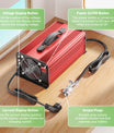 NOEIFEVO 54.6V 25A Lithium-batterijlader voor 48.1V (48V) 13S Lithium-Li-Ion-Lipo-batterij, LCD-scherm, instelbare stroom, oplader voor e-bike, scooter, elektrische motorfiets