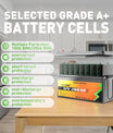 NOEIFEVO N200 12V 200AH Plus litiumjärnfosfatbatteri LiFePO4-batteri med 100A/200A BMS