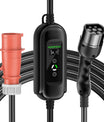 Noeifevo Type 2 Mobile EV Wallbox, 11KW 3-vaihe CEE16A Säädettävä Latausteho EV-laturi, 5m/10m/15m EV-latauskaapeli Model Y/3\:lle, ID.3/4/5, MG4, EX30, e-up, e-tron, Zoe ja muille EV\:lle.
