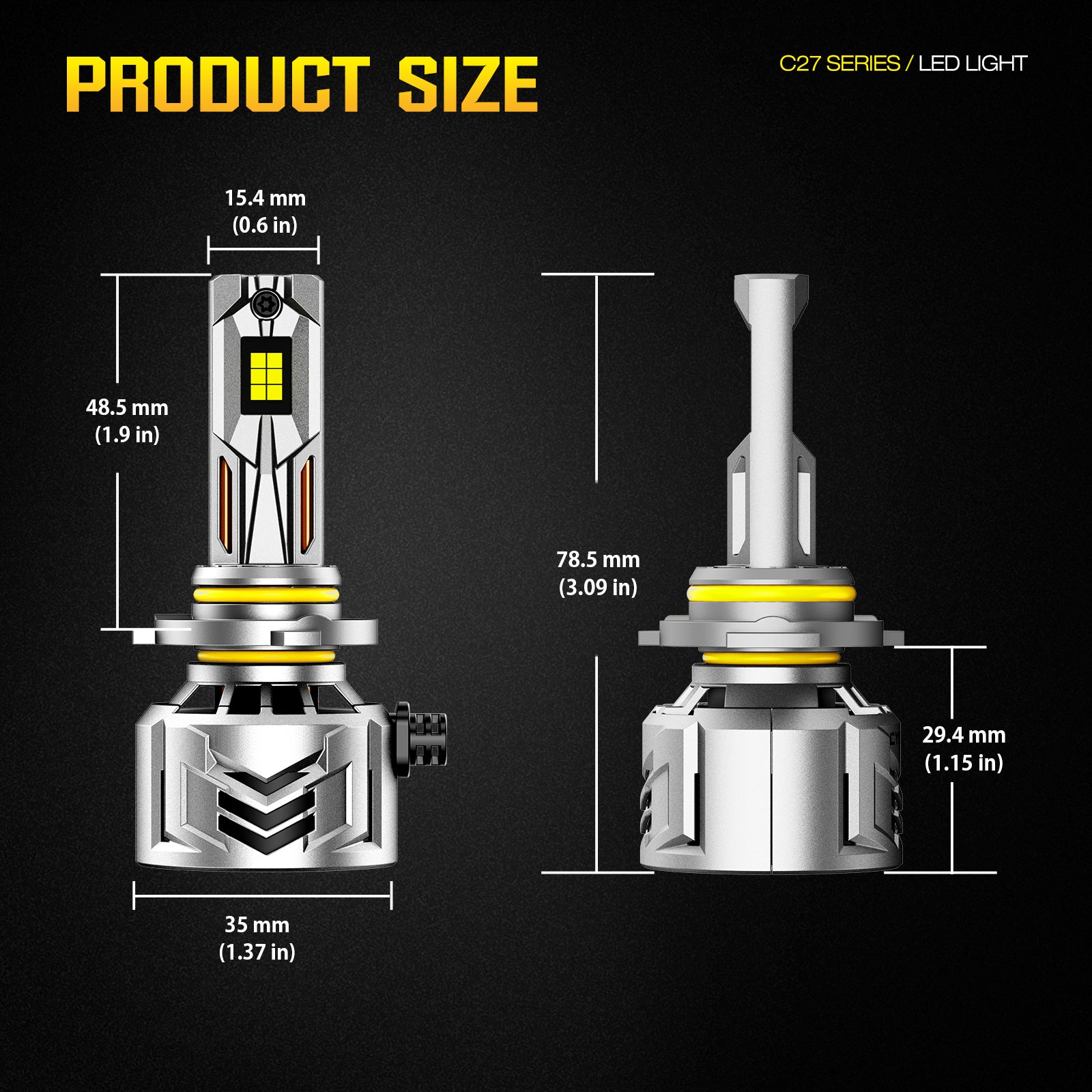 NOEIFEVO 9005 9006 9012 Lâmpada de Farol de Carro, 60.000 Lúmens, 240W, 6500K Branco, IP68 à Prova d'Água, 100.000 Horas de Vida, Luz Baixa e Alta