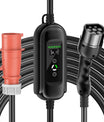 Noeifevo Type 2 Mobile EV Wallbox, 11KW 3-vaihe CEE16A Säädettävä Latausteho EV-laturi, 5m/10m/15m EV-latauskaapeli Model Y/3\:lle, ID.3/4/5, MG4, EX30, e-up, e-tron, Zoe ja muille EV\:lle.
