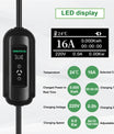 Zestaw stacji ładowania pojazdów elektrycznych Noeifevo Type2, 3-fazowa ładowarka pojazdów elektrycznych 16 A, mobilna stacja ładowania pojazdów elektrycznych CEE 16 A z 5-metrowym kablem