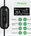 Noeifevo 3.6KW 16A Przenośna ładowarka EV typu 2 z Schuko, zestaw stacji ładowania pojazdów elektrycznych, mobilna stacja ładowania EVSE Wallbox z 5-metrowym kablem