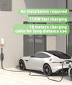 10Meters 11KW EV Charging Station, Type 2 16A 3 Phase EV Wallbox , CEE 16A Plug,  Schuko Plug For Travel