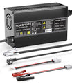 Noeifevo 29,2V 15A LiFePO4 batteriladdare för 24V 25,6V litiumbatteri, 0V BMS-aktivering, automatisk avstängning med fullt skydd