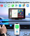 CarPlay inalámbrico para vehículos, pantalla táctil portátil de 7