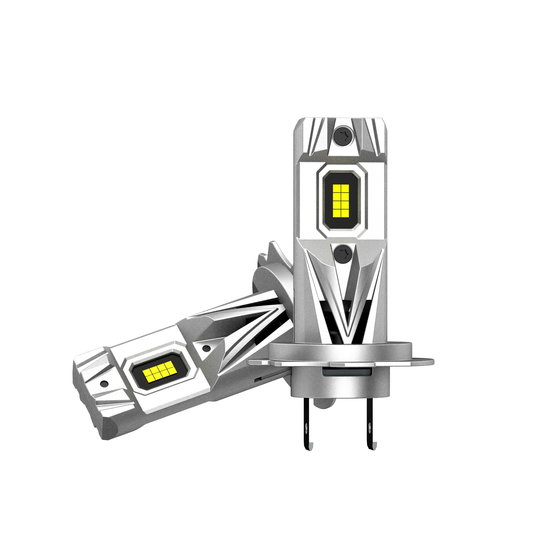 NOEIFEVO H7 H11 H4 9005 9006 Strålkastarlampor, 80W 12V, 6500K Vitt, Låg- och Högstrålkastare, 2 St Färdbelysning Lampor