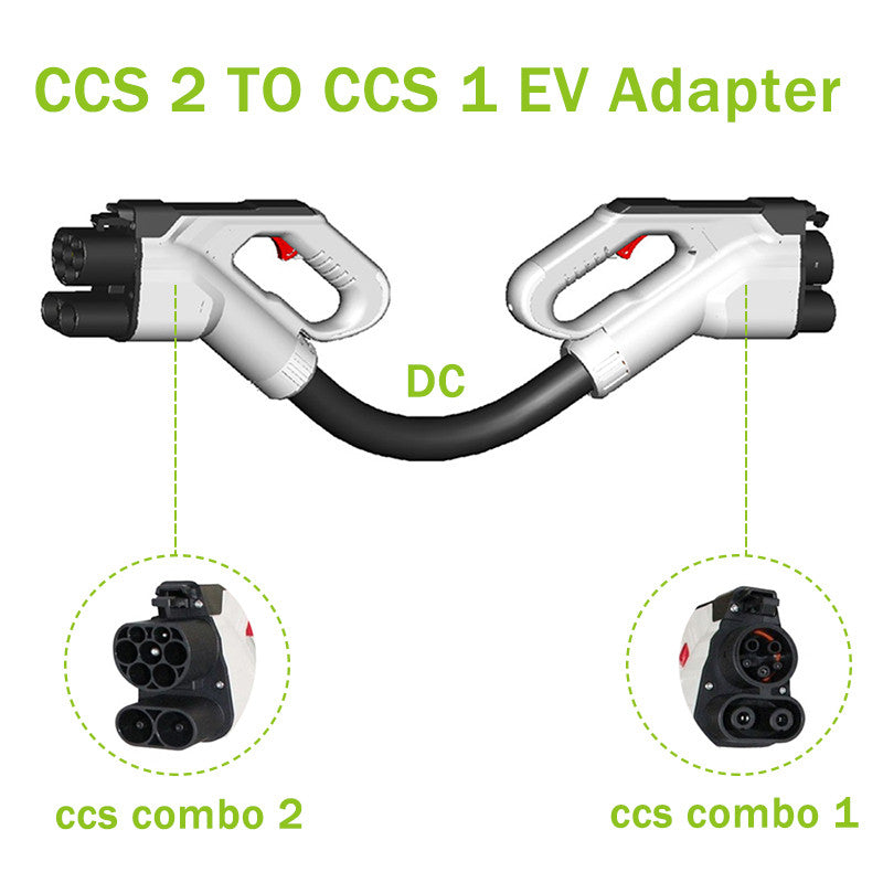 Noeifevo CCS 2 na CCS1 150A 1000V EV adaptér, rýchlonabíjací kábel pre autá J1772