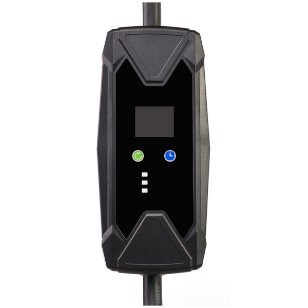 Mobile EV Wallbox, 11KW Typ2 3-phasig CEE16A Einstellbarer Ladeleistung EV Ladegerät, 5m EV Ladekabel für Model Y/3, ID.3/4/5, MG4, EX30, e-up, e-tron, Zoe und andere EV