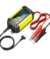2-in-1-Autobatterieladegerät und -tester, 12V-Blei-Säure-AGM-LiFePO4-Batterieladegerät, Fahrzeugladegerät, intelligenter Batterietester für Autos, LKWs, Motorräder, Rasenmäher