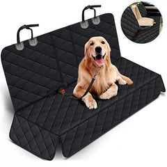 Funda para asiento de perro para el asiento trasero del coche, impermeable, protector de asiento trasero antideslizante para mascotas, transportador de seguridad universal para viajes con perros.