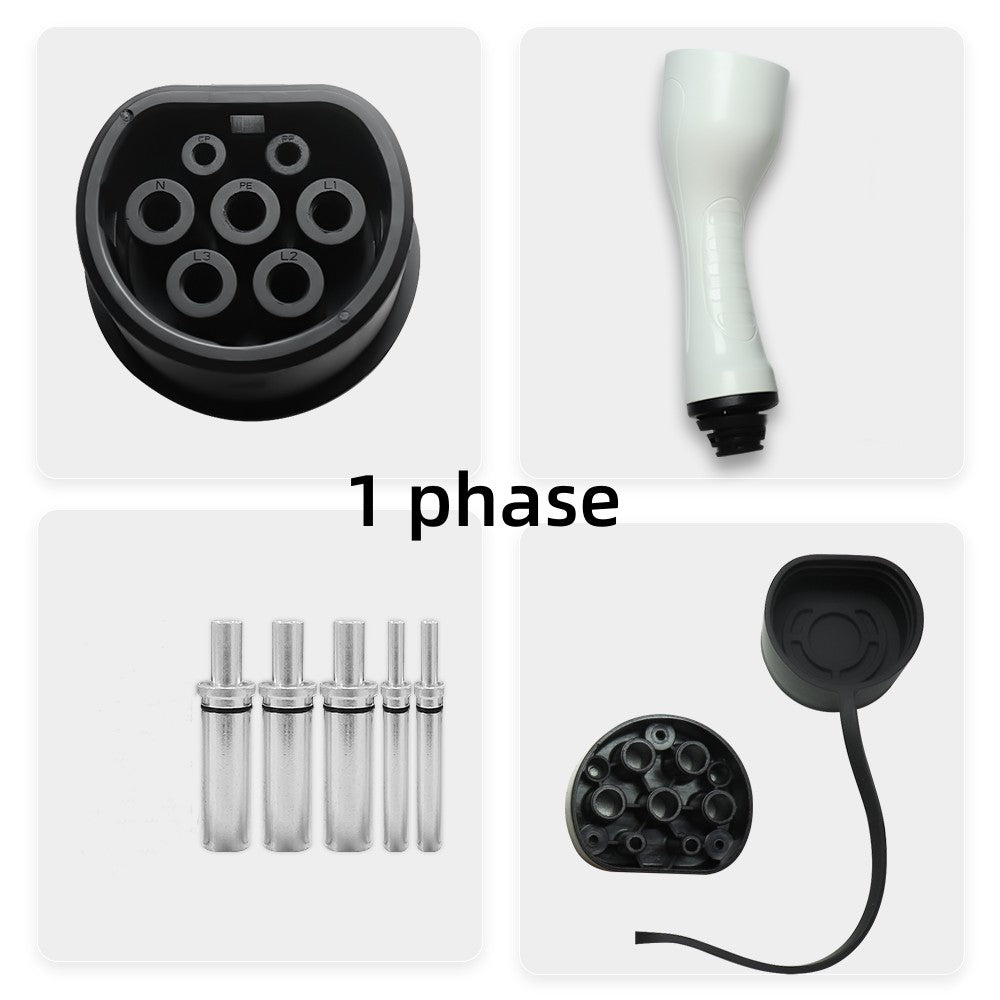 Noeifevo EV-Autoladegerät Typ 2 Buchsenstecker, 16A /32A, 1Phase/ 3Phase, IEC 62196 Ladeanschluss