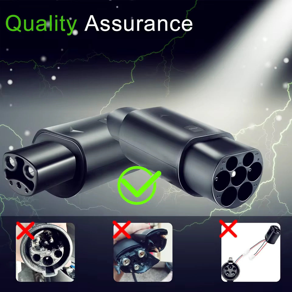 Adaptér NOEIFEVO Typ 2 pre Tesla, AC 7,2 kW 32A 220V, kompatibilný s Tesla Model S/X/3, pre AC Typ 2 nabíjačky pre elektrické vozidlá na nabíjanie vozidiel Tesla