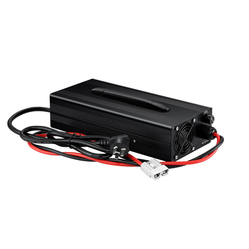 NOEIFEVO 24 V 5–50 A Strom einstellbares Blei-Säure-Batterieladegerät, LCD-Display, Schnellladegerät für Wohnmobil, Trolling-Motor, Boot und Wohnwagen
