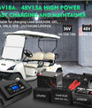 NOEIFEVO 36V18A 48V13A Golfvagns-batteriladdare för EZ-GO RXV TXT Club Car Yamaha för litium-Lifepo4-bly-syra-batteri