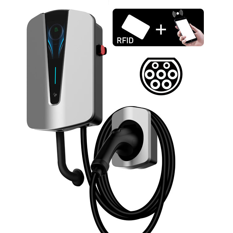 Noeifevo Q8 7KW 11KW 22KW EV Wallbox nabíjacia stanica typ 2 5M EV Power rýchlonabíjací kábel s RFID Wifi