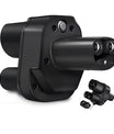 NOEIFEVO CCS2 og Typ 2 til Tesla NACS EV ladekabeladapter, AC 32A DC 400A, kompatibel med Tesla Model 3/X/Y, fremstillet i USA, CCS2-kombinationsadapter, understøtter CCS2- og Typ 2-ladere