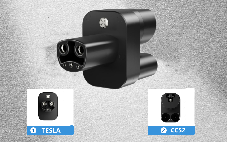 Adaptador CCS2 para Tesla para carregador EV, conversor 400A CCS2 Combo Tesla