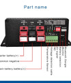 NOEIFEVO 12V 60A DC-DC posilňovač nabíjačky batérií pre karavany, karavany a člny, pre LiFePO4 lítium-olovnaté AGM GEL batérie, podpora Bluetooth