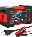 Bilbatteriladdare 12V 6A, pulsladdare med LCD-pekskärm, för alla 12V bly-syrabatterier och startbatterier