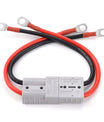 Złącze wysokoprądowe 50A 600V, Anderson 50A na szybkozłączkę M8, kabel elektryczny 8 AWG o długości 20 cm do baterii LiFePO4, wózek golfowy, wózek widłowy