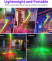 4-in-1-diskopallo – juhlavalaisin 64 kuviolla, musiikkiohjattu diskolamppu kaukosäätimellä, RGB-UV-strobovalo kotiin, baariin, klubille, ulos ja syntymäpäiväjuhliin