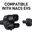 NOEIFEVO CCS2 og Typ 2 til Tesla NACS EV ladekabeladapter, AC 32A DC 400A, kompatibel med Tesla Model 3/X/Y, fremstillet i USA, CCS2-kombinationsadapter, understøtter CCS2- og Typ 2-ladere