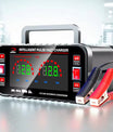 12 10A / 24V 5A Fuldautomatisk bilbatterioplader Intelligent pulsreparation bilbatterioplader Motorcykelbatterioplader