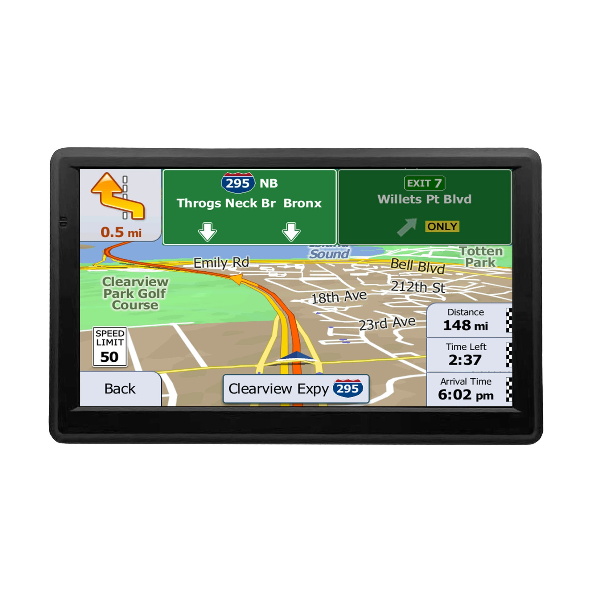 NOEIFEVO X20 GPS Navigation, 7-tommers berøringsskærm med Europa-kort, 8GB 256MB, flersproget, FM-understøttelse, til biler/varevogne/lastebiler