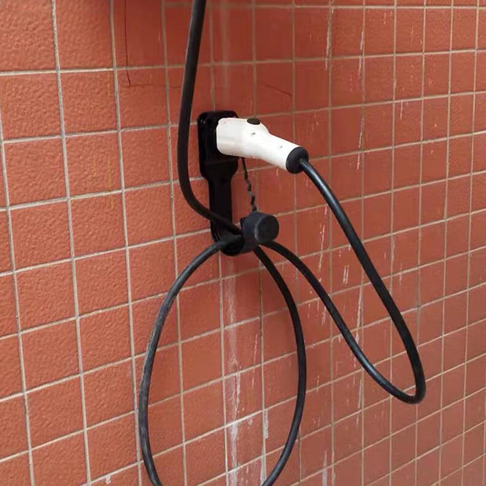 Soporte de cable de cargador EV, enchufe de cabeza de cargador para enchufe de vehículo eléctrico