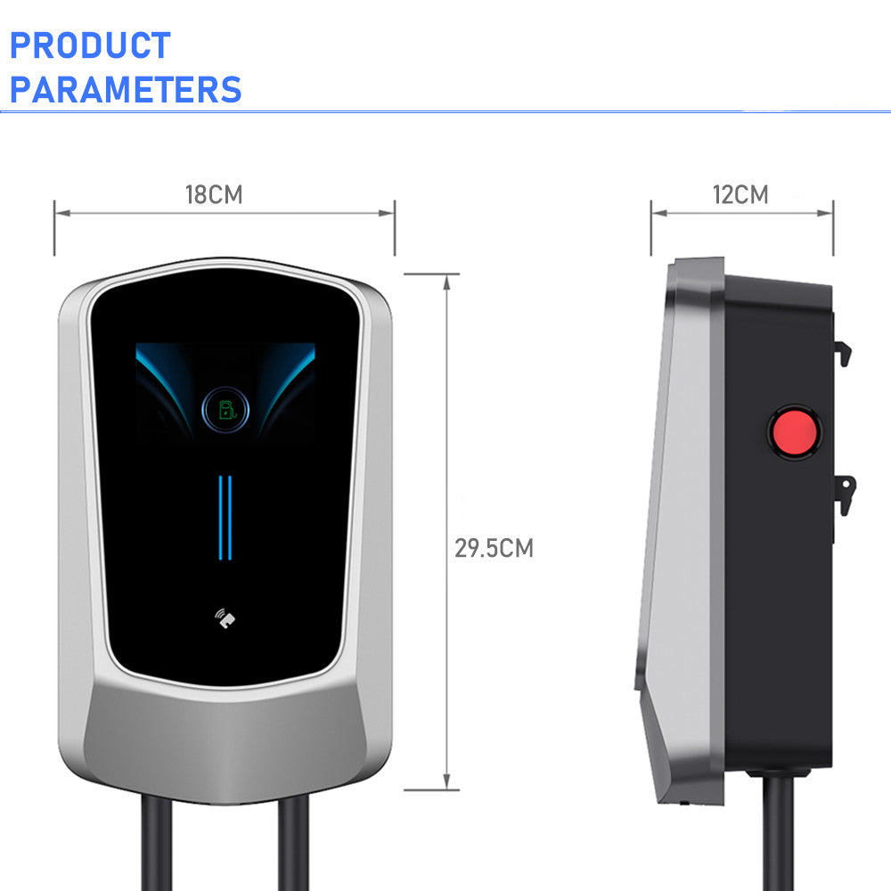 Noeifevo Q6 22KW EV Laadstation Wallbox 32A 3Phase Type 2 5M DC6mA RCD Bescherming