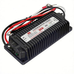 NOEIFEVO Vattentätt DC 10-36V till 14,6V/29,2V/43,8V LiFePO4-litiumbatteriladdare för husbilar, båtar, bilar och dubbelbatteri-energilagringssystem