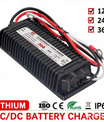 NOEIFEVO Vattentätt DC 10-36V till 14,6V/29,2V/43,8V LiFePO4-litiumbatteriladdare för husbilar, båtar, bilar och dubbelbatteri-energilagringssystem