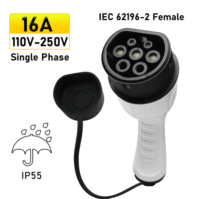 Carregador de veículos eléctricos Noeifevo, ficha de tomada tipo 2, 16A /32A, 1Fase/ 3Fases, conector de carregamento IEC 62196